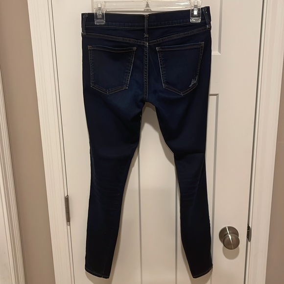 Express Stella, ankle zipper jeggings!  Dark jean, butter soft - size 4 - Picture 2 of 5